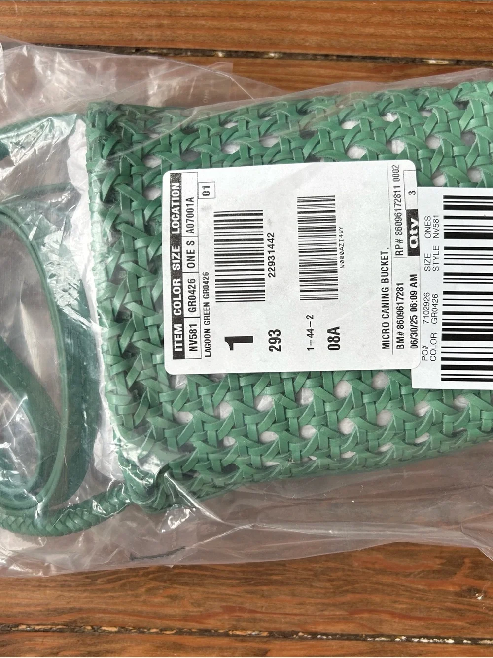 Madewell Emerald Green Woven Bucket Crossbody Brande New!